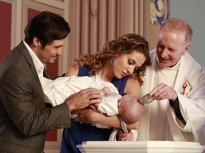 Amanda et Jack baptisent leur fils
